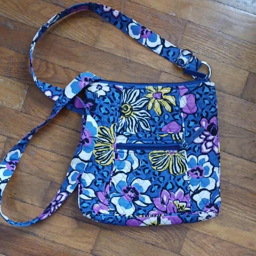Vera Bradley Floral Blue and Purple Women's Bag